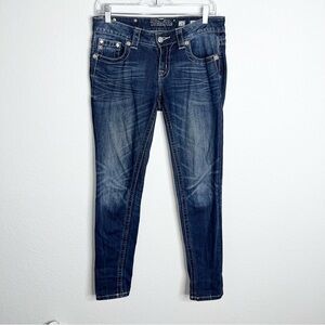 Miss me Skinny Jeans Women size 28 Cuffed Western 30” L CL